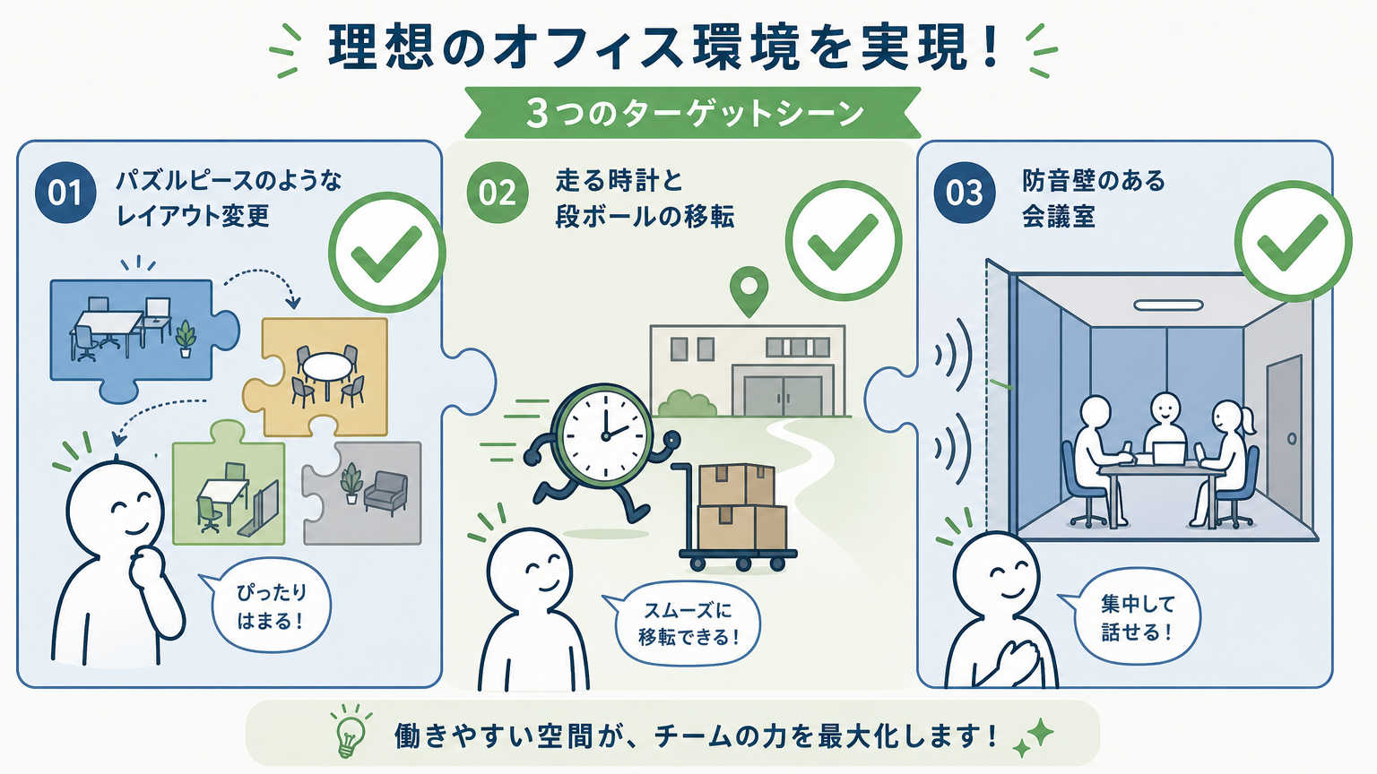 軽量施工が向いているオフィスの特徴